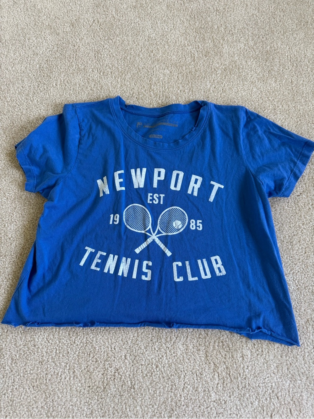 Lulu’s Newport Tennis Club Tee Blue Medium